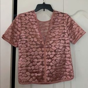 Rose Gold Lace Top